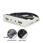 3.5-Inch 2 USB 2.0+HD AUDIO Port Desktop PC Case Floppy Drive Front Panel