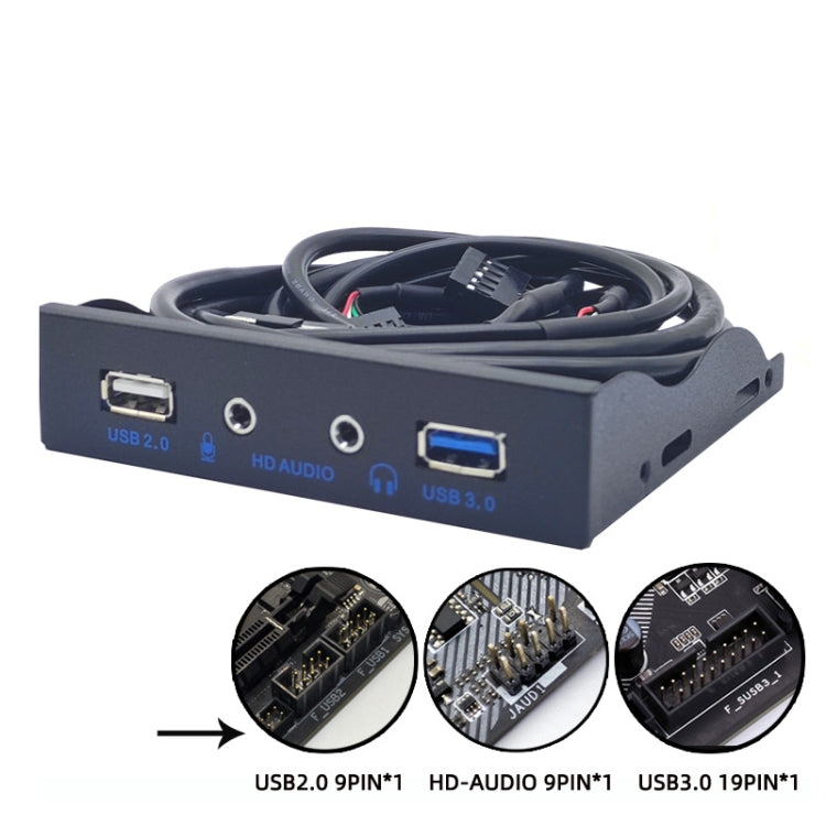 3.5-Inch USB 2.0+USB 3.0+HD AUDIO Port Desktop PC Case Floppy Drive Front Panel