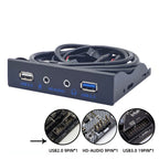3.5-Inch USB 2.0+USB 3.0+HD AUDIO Port Desktop PC Case Floppy Drive Front Panel