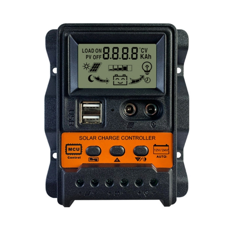 Dual DC Current Display 12V24V Solar Controller LCD PWM Photovoltaic Power Generation Controller — K1688 10A