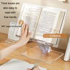 Student Desktop Reading Rack Transparent Acrylic Tablet Stand