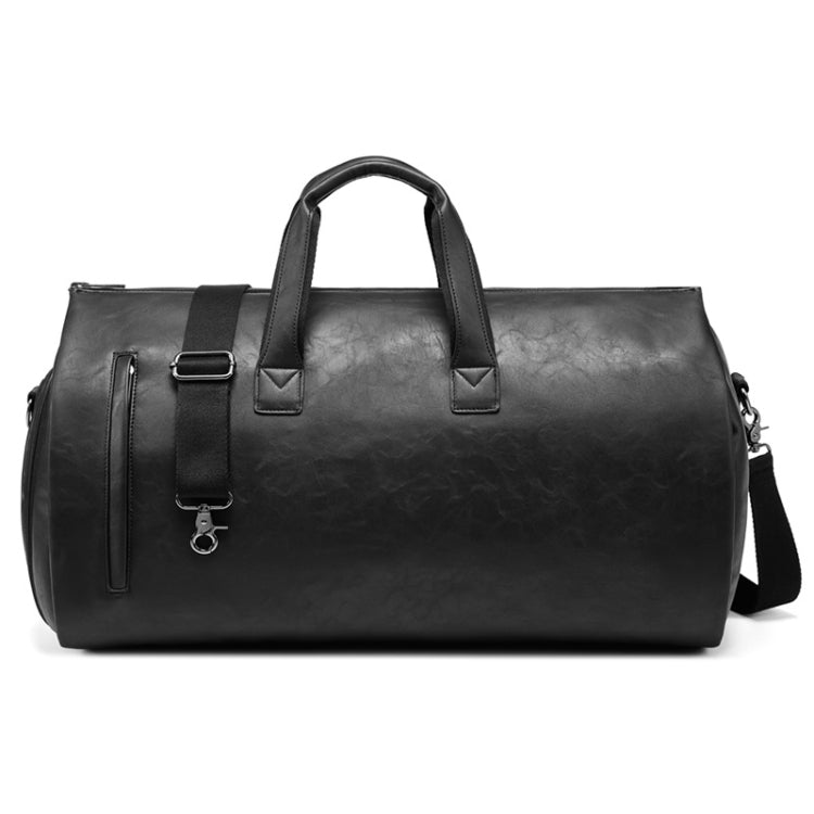 Waterproof Travel Suit Storage Bag Large-capacity Hand-held Crossbody Luggage Bag — Black