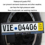 Solar Integrated License Plate Frame Vehicle Camera Wireless Reversing Display
