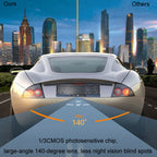 Solar Integrated License Plate Frame Vehicle Camera Wireless Reversing Display