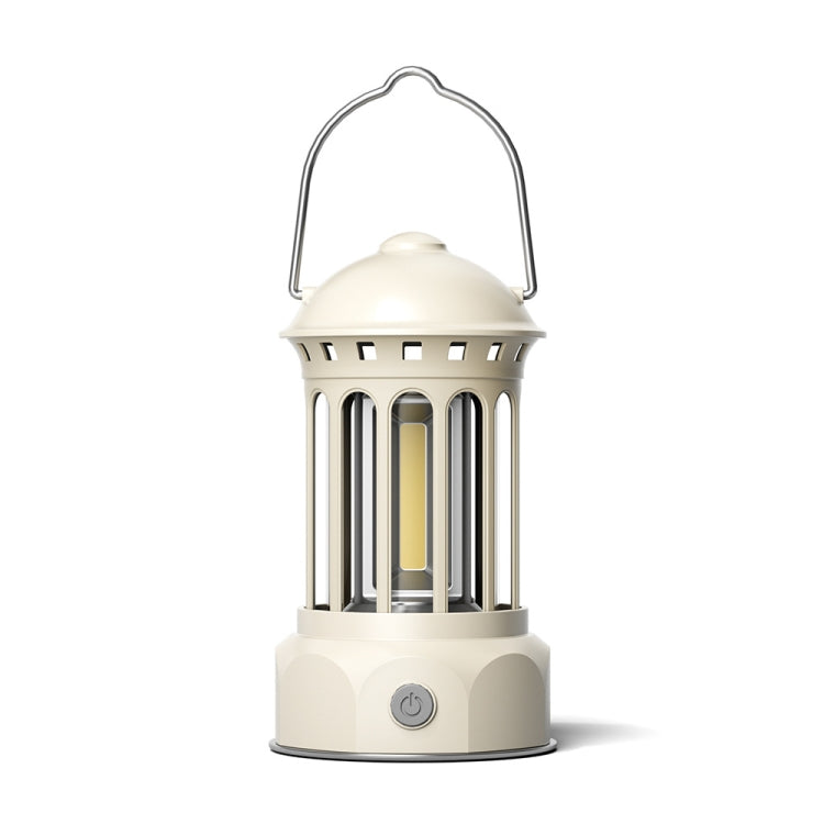 Battery Model COB Portable Outdoor Camping Lamp Atmosphere Tent Lamp Retro Lamp — Battery Small Black