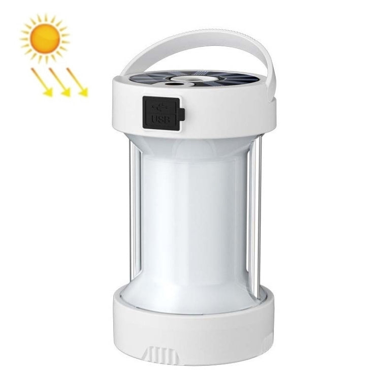 Camping Lantern Outdoor Solar Emergency Lights Multifunctional Tent Light — 5809 Black