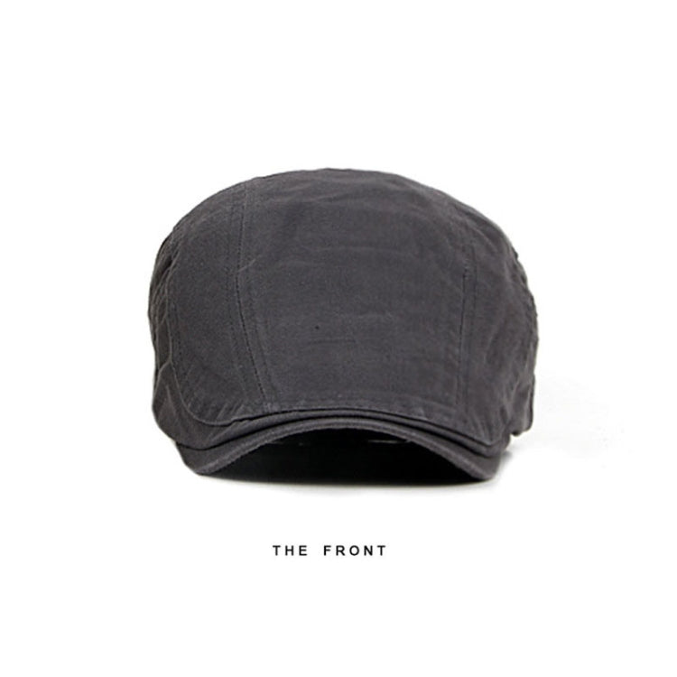 Cotton Solid Color Retro Style Cap Front Cap