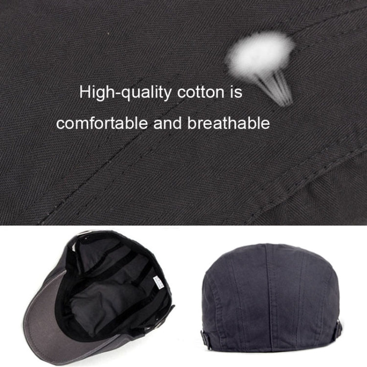 Cotton Solid Color Retro Style Cap Front Cap