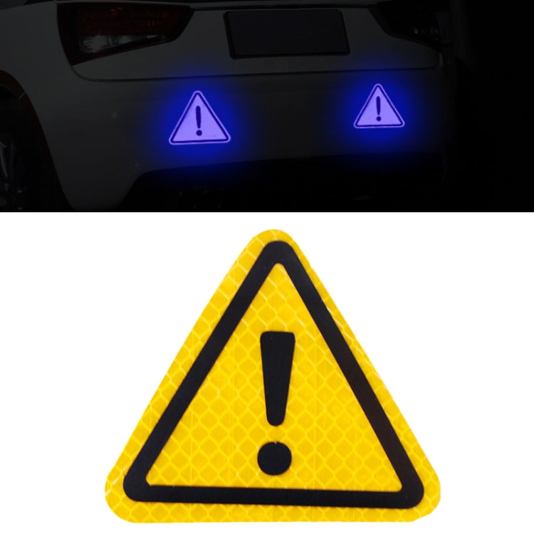 Car Tail Triangle Reflective Stickers Safety Warning Danger Signs Car Stickers — Red