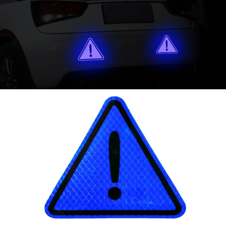 Car Tail Triangle Reflective Stickers Safety Warning Danger Signs Car Stickers — Yellow