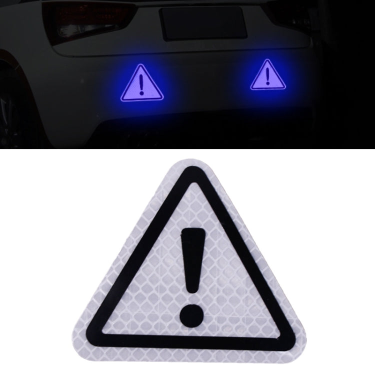 Car Tail Triangle Reflective Stickers Safety Warning Danger Signs Car Stickers — Orange