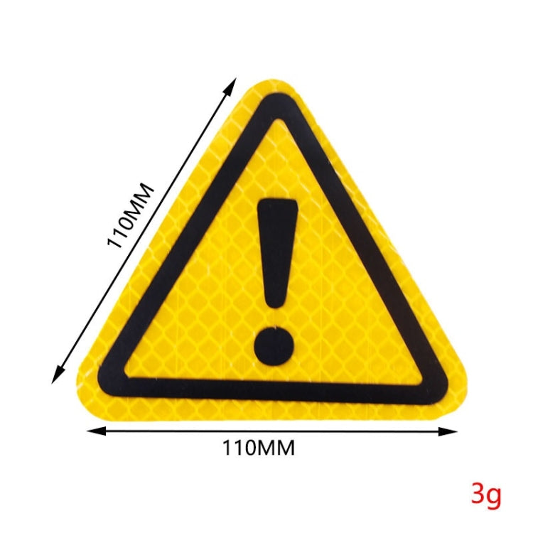 Car Tail Triangle Reflective Stickers Safety Warning Danger Signs Car Stickers
