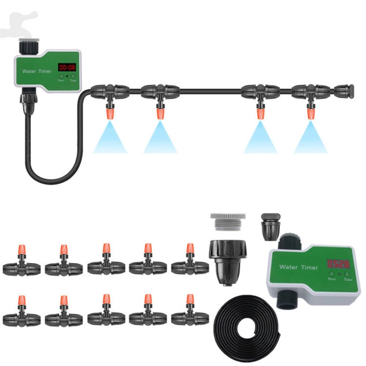 Irrigation System Intelligent Controller Automatic Timed Watering Device — 2 Water Outlet