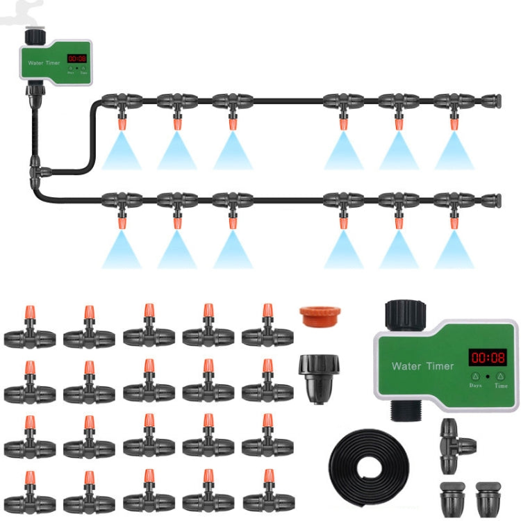 Irrigation System Intelligent Controller Automatic Timed Watering Device — 10m 10sets Ground Plug Dual-use Suit