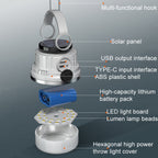 M10 Solar Tent Light With Portable Power Supply Handheld Camping Light Outdoor Vintage Mood Lights — view 4