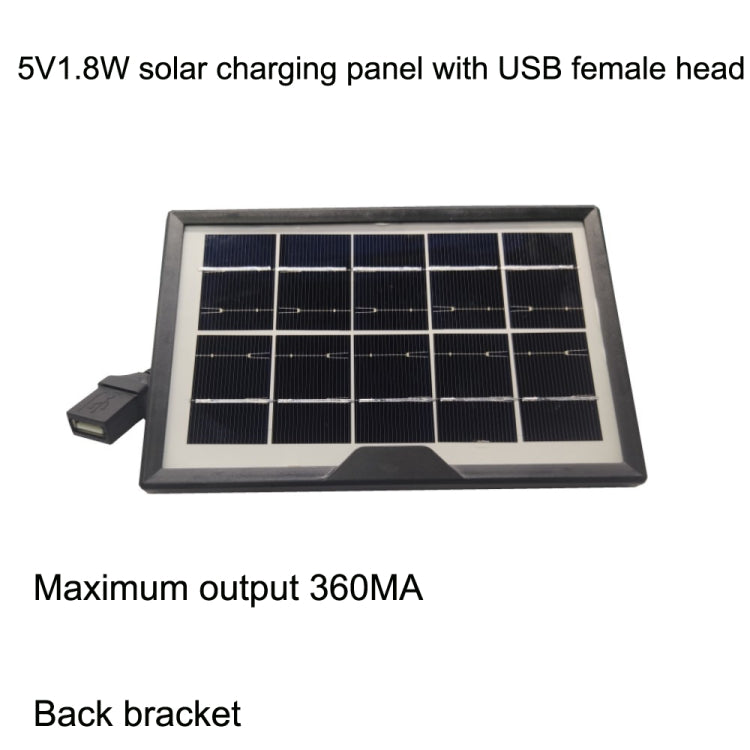 Small Table Lamp Flashlight With USB Female Head 5V/1.8W Solar Panel