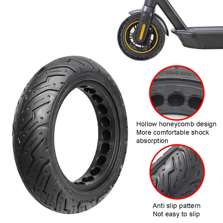 Solid Honeycomb Explosion-proof Tire, For Ninebot Max G30 Scooter 10 x 2.5 inch