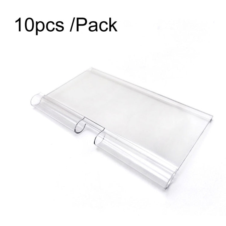 Supermarket Double Line Price Tag Display — 10pcs /Pack 42 x 80mm