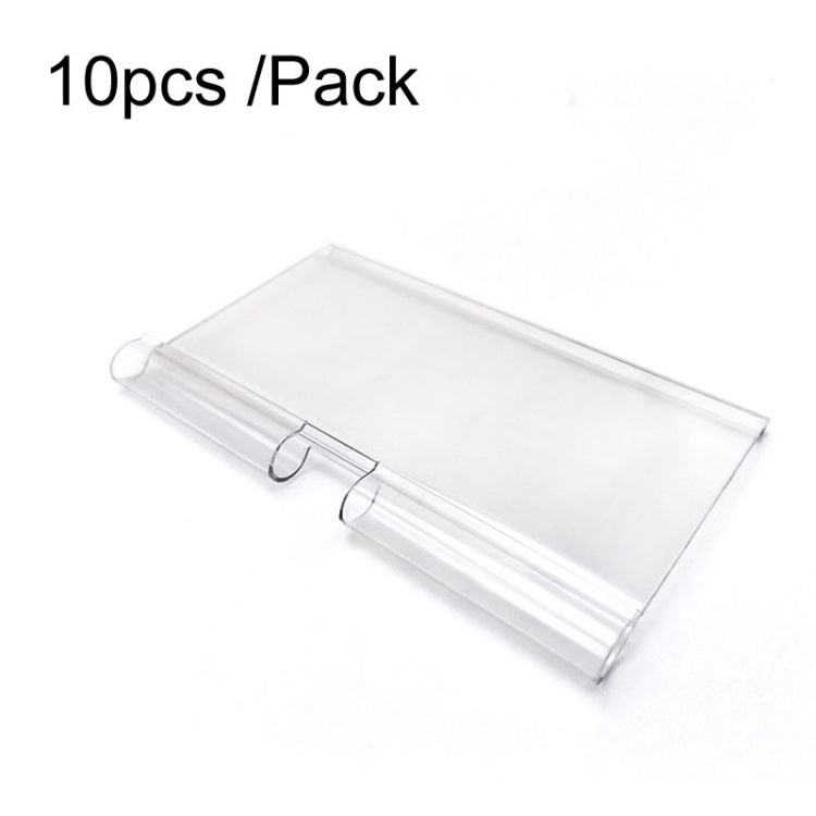 Supermarket Double Line Price Tag Display — 10pcs /Pack 42 x 100mm