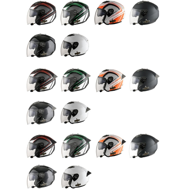 KUQIBAO Motorcycle Smart Bluetooth-compatible Sun Protection Double Lens Safety Helmet