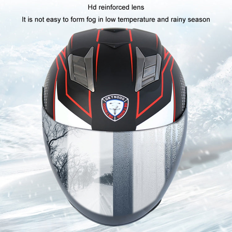 KUQIBAO Motorcycle Smart Bluetooth-compatible Sun Protection Double Lens Safety Helmet