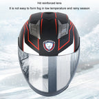 KUQIBAO Motorcycle Smart Bluetooth-compatible Sun Protection Double Lens Safety Helmet