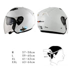 KUQIBAO Motorcycle Smart Bluetooth-compatible Sun Protection Double Lens Safety Helmet