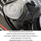KUQIBAO Motorcycle Smart Bluetooth-compatible Sun Protection Double Lens Safety Helmet
