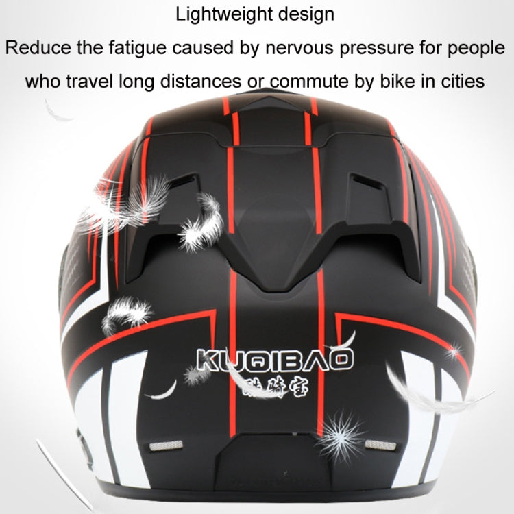 KUQIBAO Motorcycle Smart Bluetooth-compatible Sun Protection Double Lens Safety Helmet