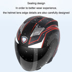 KUQIBAO Motorcycle Smart Bluetooth-compatible Sun Protection Double Lens Safety Helmet