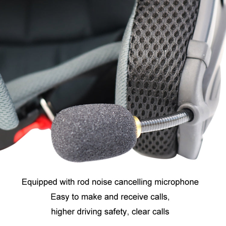 KUQIBAO Motorcycle Bluetooth Headset Double Lens Helmet With Braid