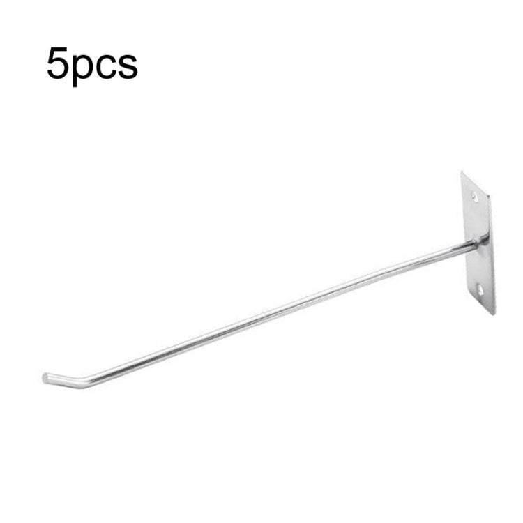 2pcs 6mm Thick Nail Wall Display Jewelry Hooks Single Wire Hook — 25cm