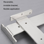 5.5mm Thick Stainless Steel Triangular Bracket Bookshelf Partition Plate — view 8