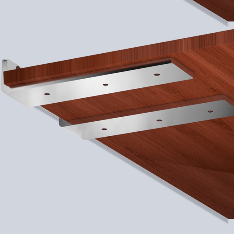 5.5mm Thick Stainless Steel Triangular Bracket Bookshelf Partition Plate — view 10