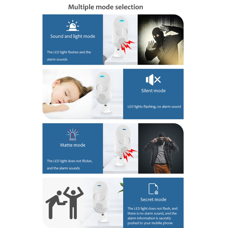 TUYA APP Control Wireless PIR Motion Sensor Alarm WiFi Motion Detector — view 8