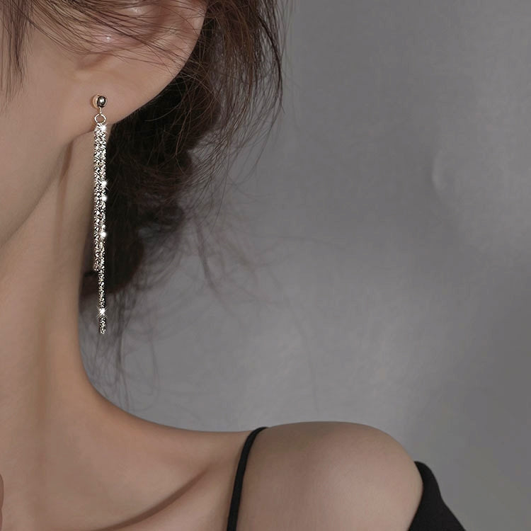 Gypsophila Tassel Earrings Long Elegant Earrings — view 6