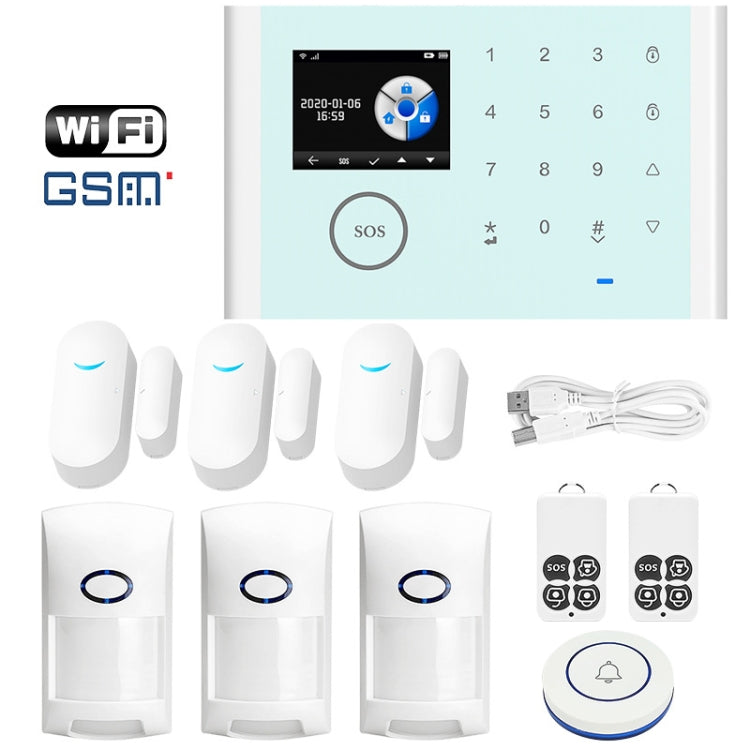 CS118 WIFI+GSM Tuya Smart Voice Alarm System Supports Amazon Alexa/ Google Assistant — Package 1