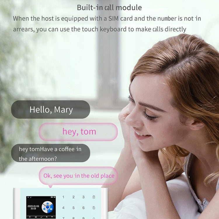 CS118 WIFI+GSM Tuya Smart Voice Alarm System Supports Amazon Alexa/ Google Assistant