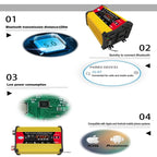 SOLIKE TECH 300W Inverter with Bluetooth MP3/FM Multimedia Player