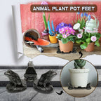 3pcs/set Flower Pot Feet Stand Animal Shape Resin Plant Pots Risers Pad — view 9