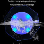 LED Light Up Acrylic Coaster Transparent Crystal Base — view 12