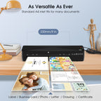 9 Inch A4 Hot Cold Laminator Machine Book Documents Laminator — view 10