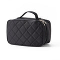 Rhombus Waterproof Cosmetic Bag Toiletries Storage Bag With Mirror