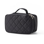Rhombus Waterproof Cosmetic Bag Toiletries Storage Bag With Mirror