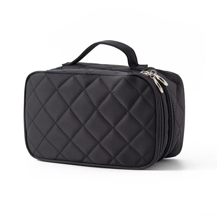 Rhombus Waterproof Cosmetic Bag Toiletries Storage Bag With Mirror