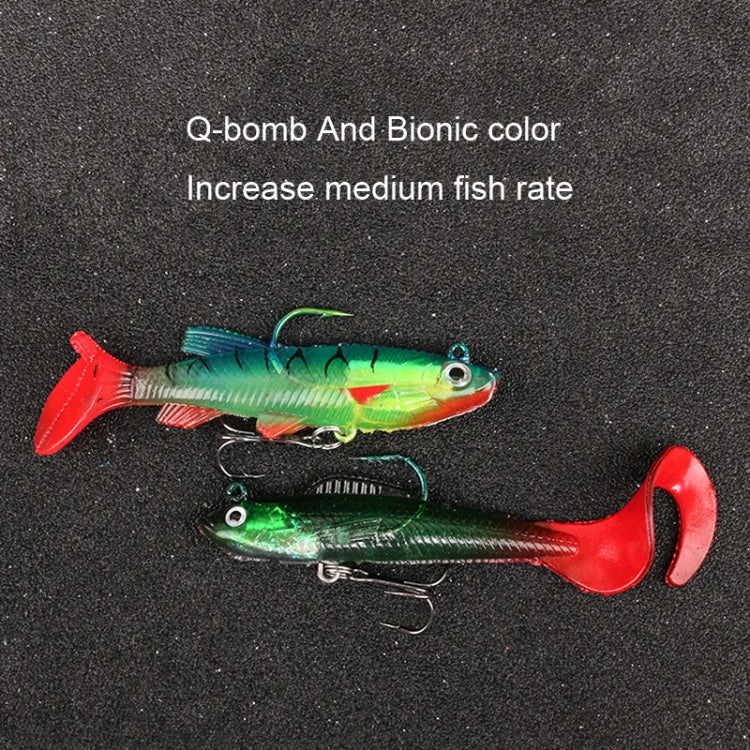 5pcs Roadrunner Soft Lures Leadheads Luminous Lures