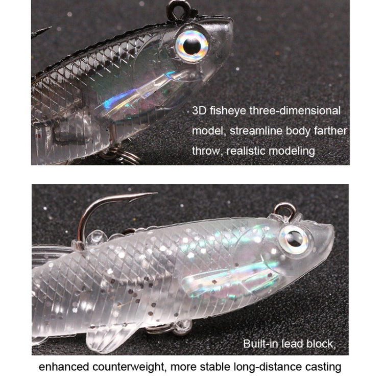 5pcs Roadrunner Soft Lures Leadheads Luminous Lures