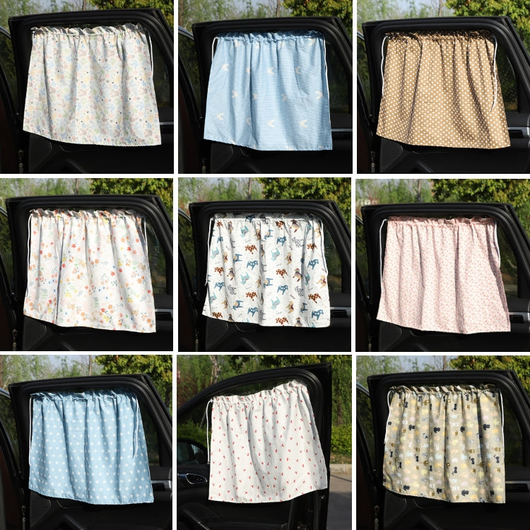 Car Heat Insulation Blackout Cartoon Cotton Sunshade