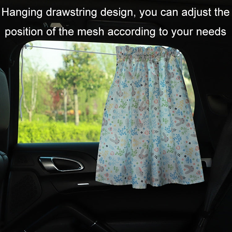 Car Heat Insulation Blackout Cartoon Cotton Sunshade