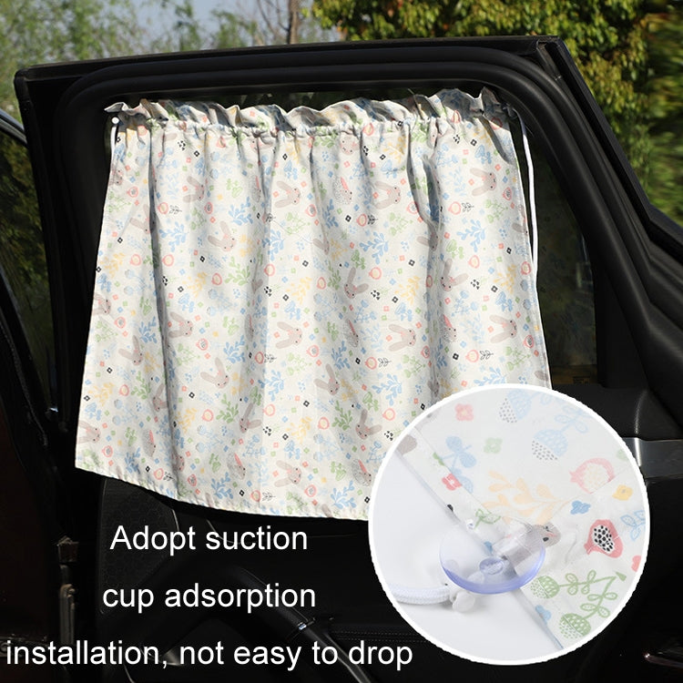 Car Heat Insulation Blackout Cartoon Cotton Sunshade